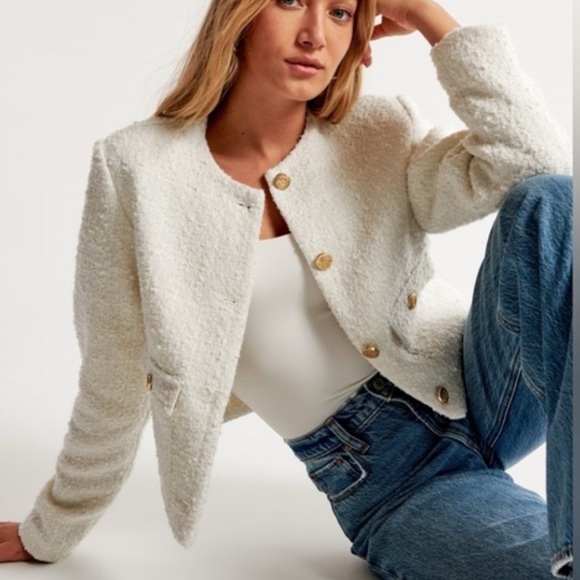 ❌SOLD❌ Abercrombie & Fitch Tweed Jacket - Picture 1 of 7